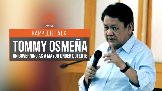 Rappler Talk: Tommy Osmeña on governing as a mayor under Duterte