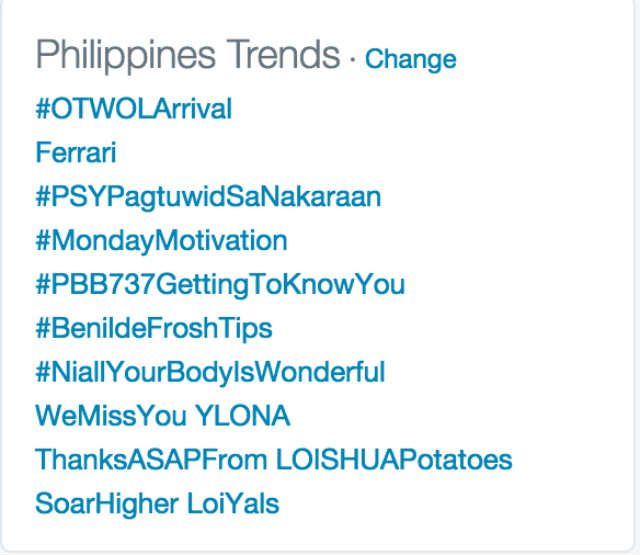 TRENDING. 'On The Wings of Love's' pilot episode trends on Monday, August 10. Screengrab from Twitter 