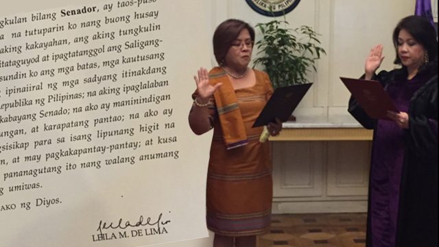 Hint of ‘human rights bias’ in De Lima’s oath?