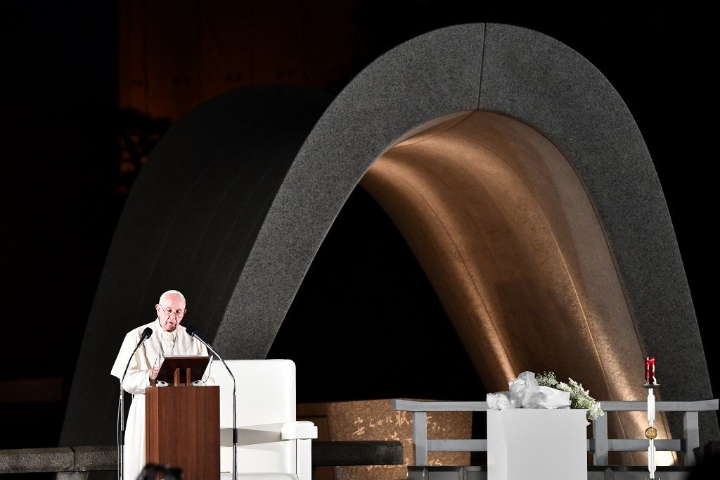 In Hiroshima, Pope Francis assails ‘crime’ of nuclear weapons