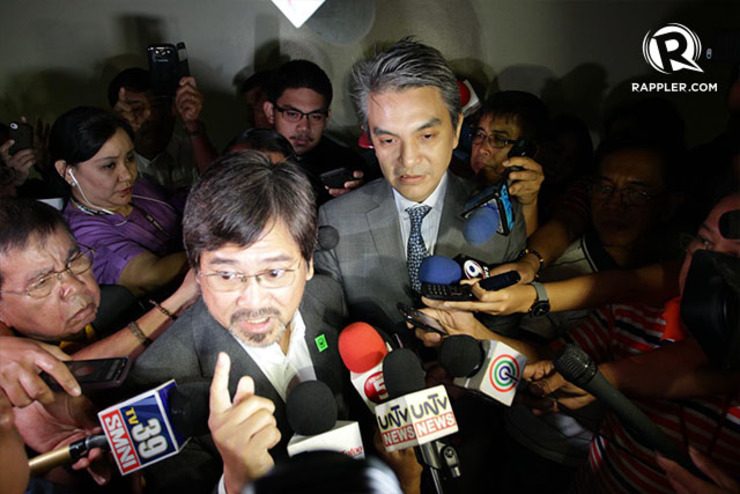 ACCUSATION. 'The senators are out of control,' charges UNA's JV Bautista. Photo by Mark Cristino/Rappler