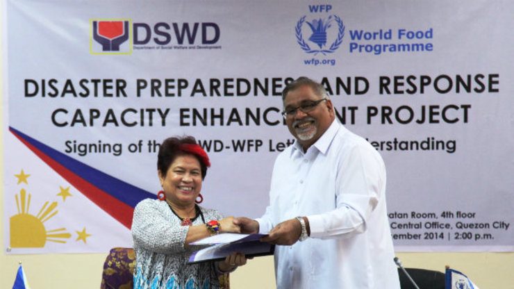 DSWD and WFP partner for enhancing disaster preparedness