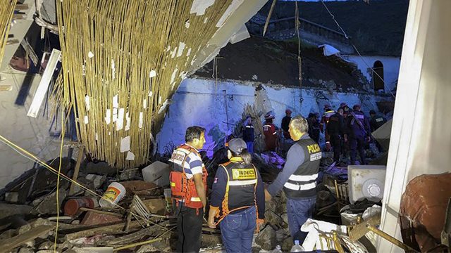 At least 15 dead in mudslide at hotel in Peru