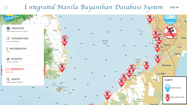Screengrab from Manila Bay Coordinating Office website 