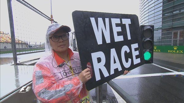 Terkendala hujan, Vettel tercepat di sesi FP3 GP China