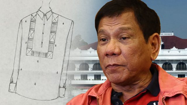 LOOK: Could this be Duterte’s inaugural barong?