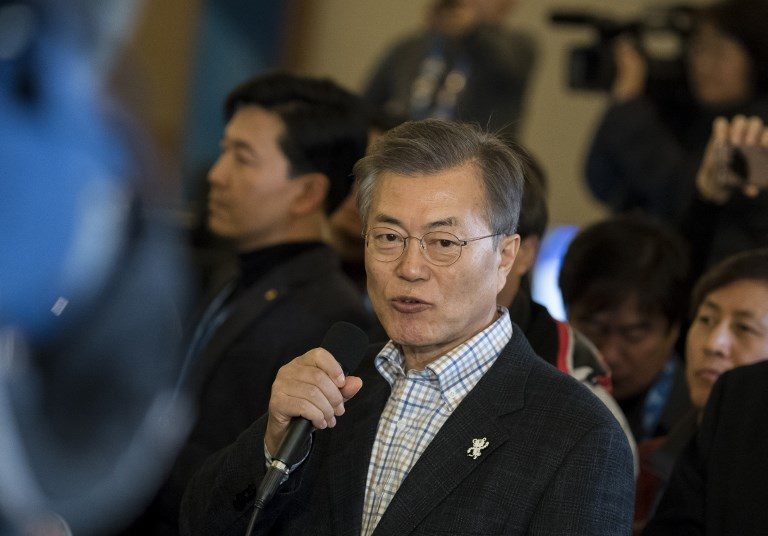 South Korea’s Moon offers olive branch to Japan