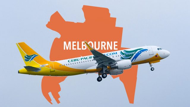 Cebu Pacific to launch direct Manila-Melbourne flight
