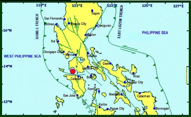 Magnitude 5.5 quake rocks Batangas
