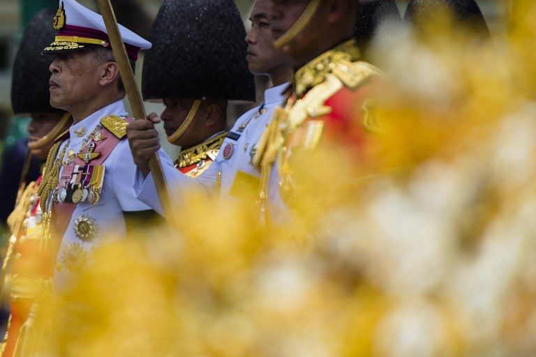 Relics picked from late Thai King’s ashes