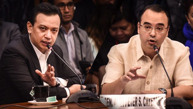 Trillanes to Cayetano: Sorry for ‘uncalled for’ act