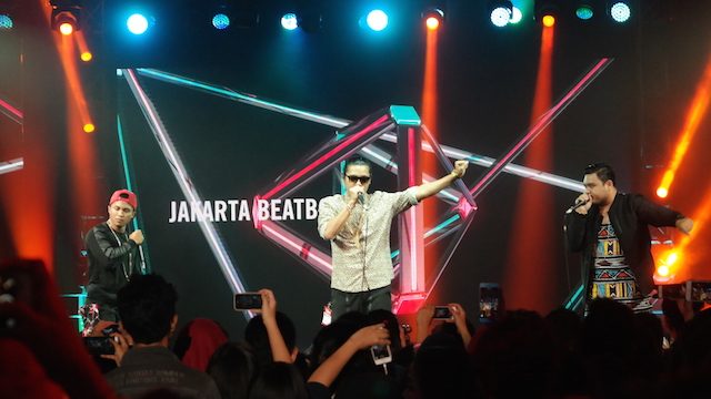 BEATBOXING. Jakarta Beatbox tidak mengecewakan para penggemarnya yang hadir. Foto oleh Sakinah Ummu Haniy/Rappler 