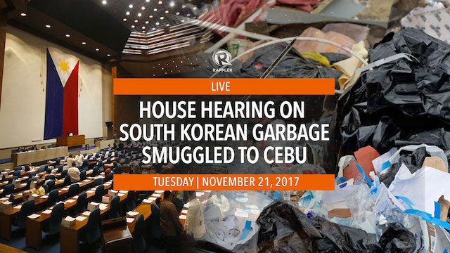 LIVE: House hearing on South Korean garbage smuggled to Cebu