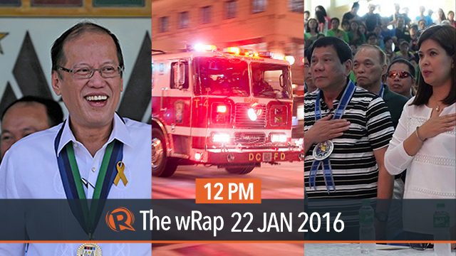 Duterte on Revilla, Aquino admin in SWS, US snow storm | 12PM wRap