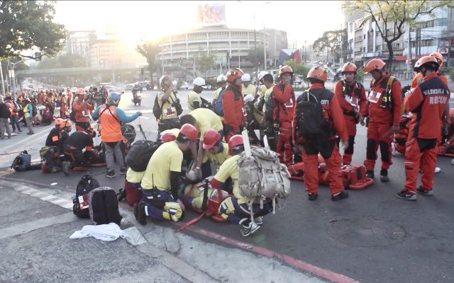 #RescueMarch: Disaster responders unite for ‘worst quake scenario’