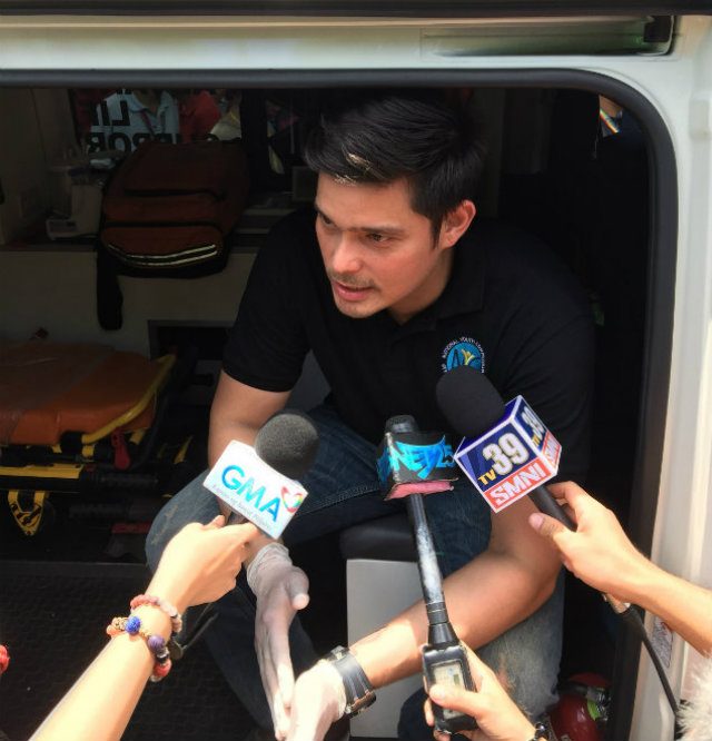 YOUTH IN DISASTER PREPAREDNESS. NYC Commissioner Dingdong Dantes reminded the youth on its role in disaster preparedness. Photo by Jed Alegado/Rappler. 