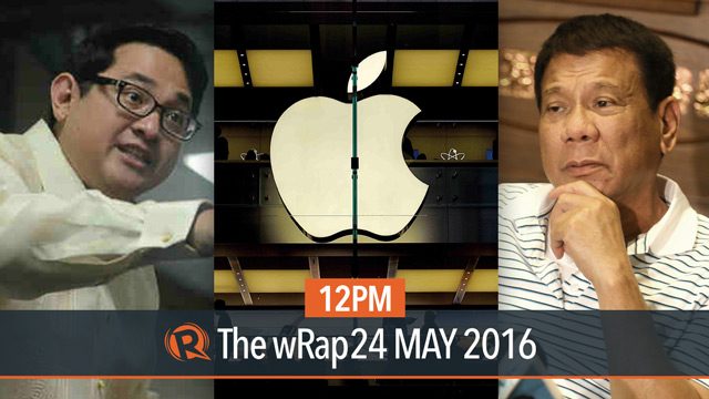 Duterte on Marcos, Bam vs Bongbong, Apple | 12PM wRap