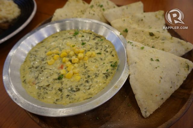FOR FRIENDS. Another dish that's good for sharing is the Spinach Cheese Dip
