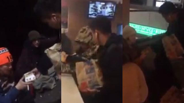 WATCH: OFW in Canada gives food to homeless on Christmas