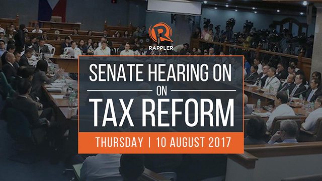 LIVE: Senate hearing on tax reform, 10 August 2017