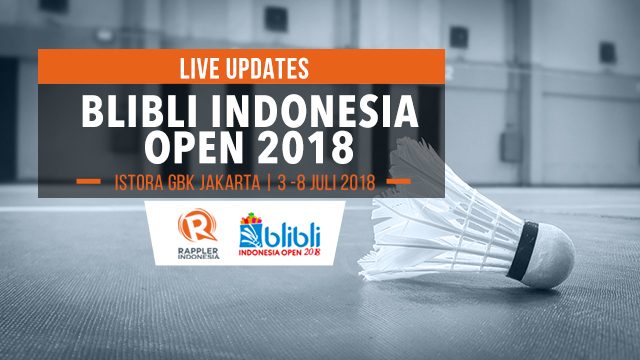 LIVE UPDATES: Blibli Indonesia Open 2018