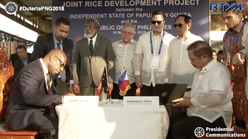 Philippines, Papua New Guinea ink deal on agriculture cooperation