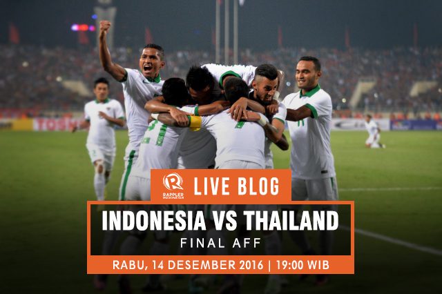 LIVE BLOG: Laga Indonesia vs Thailand di final AFF