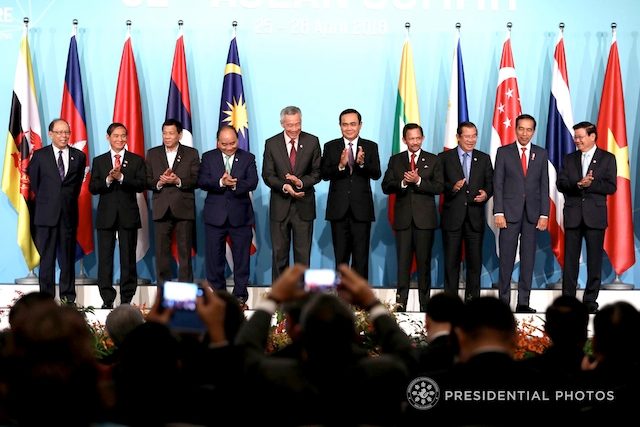 ONE ASEAN. This year's ASEAN chair is Singapore. Photo from Presidential Photo 