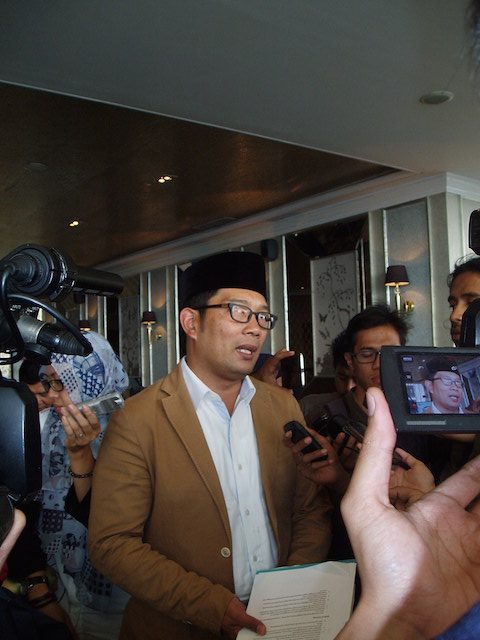 Walikota Bandung Ridwan Kamil. Foto oleh Yuli Saputra/Rappler 