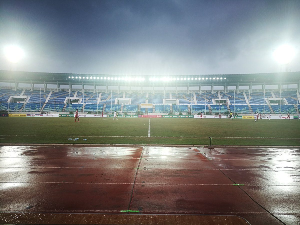 STADION. Stadion Thuwuna yang dijadikan kebanggaan oleh warga Myanmar. Foto diambil dari akun Twitter @AFFPresse 