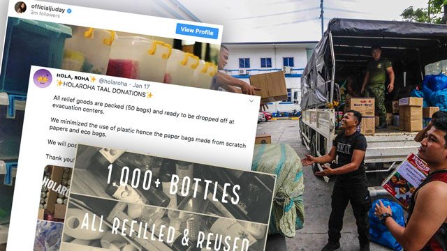 How Filipinos are helping Taal eruption survivors while going zero waste