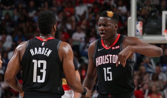 Harden cools down but Rockets still beat Pelicans for playoff berth