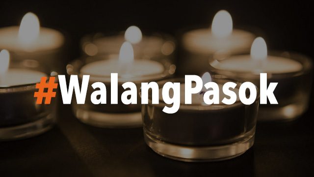 #WalangPasok: Class suspensions, Wednesday, November 2