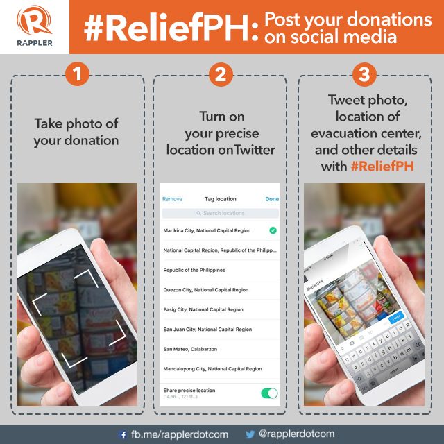 DSWD to donors: Tweet your #ReliefPH operations