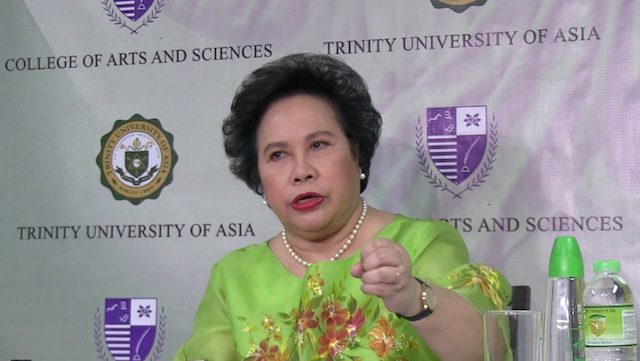 Senator Miriam Santiago 