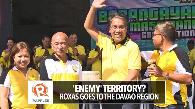 ‘Enemy’ territory? Roxas goes to Davao region