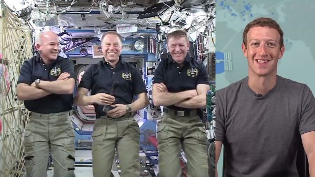 WATCH: The first-ever Facebook Live video to outerspace