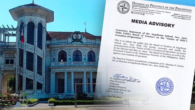 Despite earlier memo, Angelicum school in Iloilo clarifies it won’t close