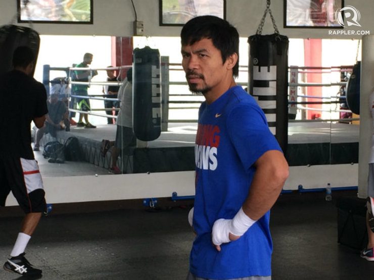 Pacquiao spars 5 rounds with Mike Jones as camp heats up