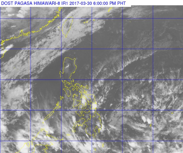 Light-moderate rain in E. Visayas on Friday