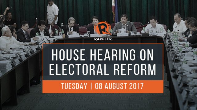 LIVE: House hearing on electoral reform