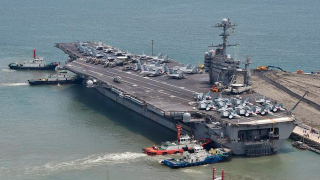 5,500 US troops in Manila not allowed to leave ship