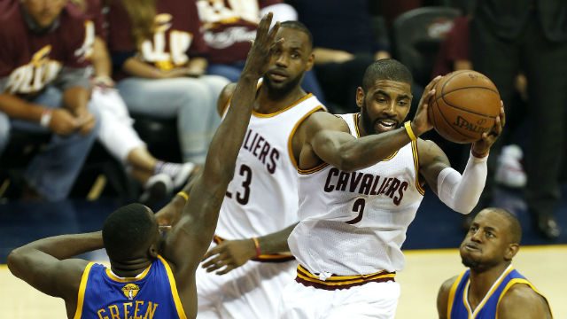 LeBron, Kyrie lead Cavs to Game 3 win over Warriors