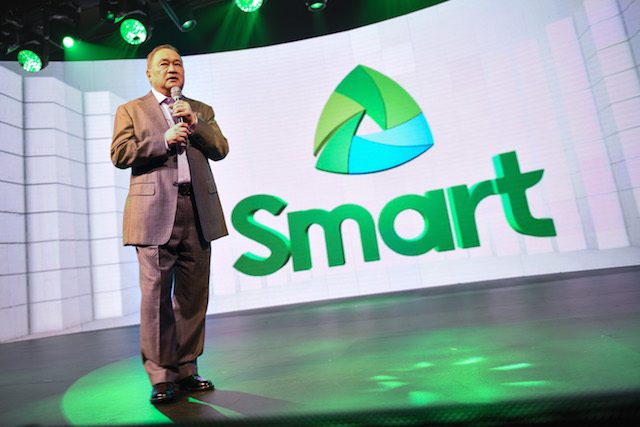 DEPLOYING MORE. 'This is a key part of our efforts to transform the PLDT and Smart network into the country's most future-ready data infrastructure, delivering a wide range of gigabit digital solutions,' says Manuel V. Pangilinan, chairman and CEO of Smart and PLDT. Photo by Alecs Ongcal/Rappler 