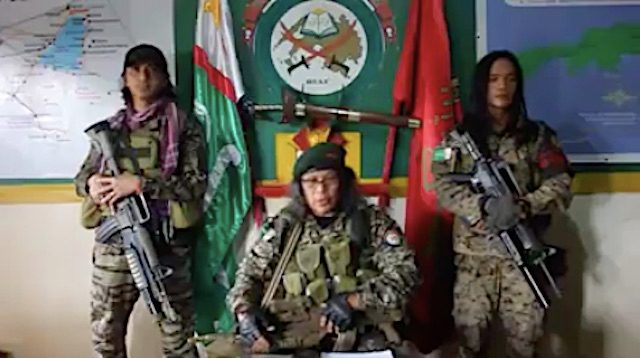 COMMANDER BRAVO. The belligerent MILF commander leads about 1,500 fighters. Screenshot of his Facebook video  