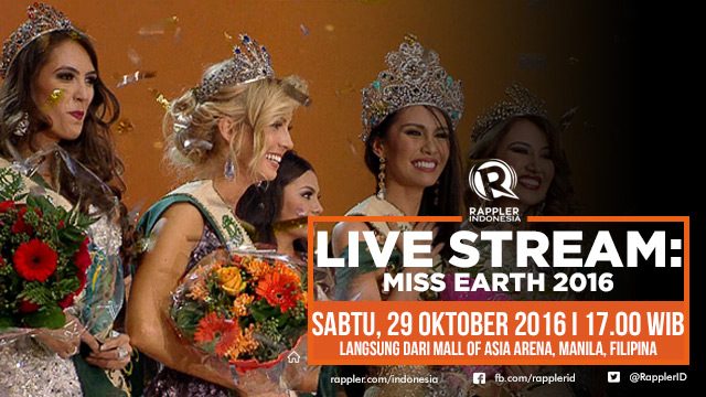 LIVE STREAM: Malam penghargaan Miss Earth 2016