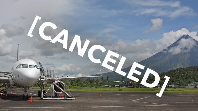 Flights canceled as Legazpi Airport closed due to Mayon Volcano