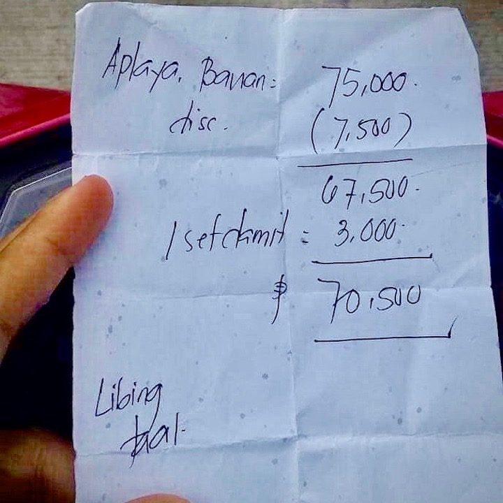 RECORD OF EXPENSES. Antonio's wife, Elvira, keeps a tally of expenses for her husband's burial. Photo courtesy of the Baleros family 