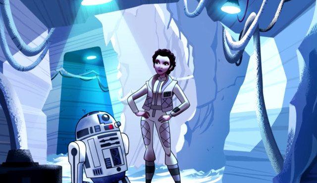 Rancangan konsep Princess Leia. Screenshot dari YouTube/ Disney 