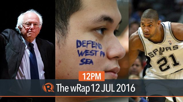 PH-China case, Sanders and Clinton, Tim Duncan | 12PM wRap